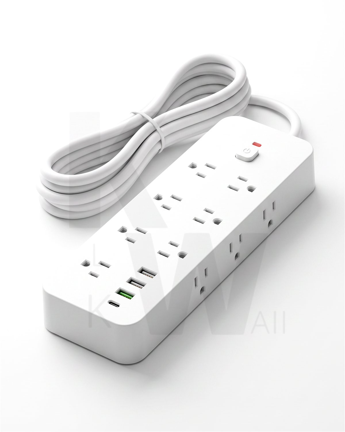Regleta con Protección · 14 tomas + 4 USB
